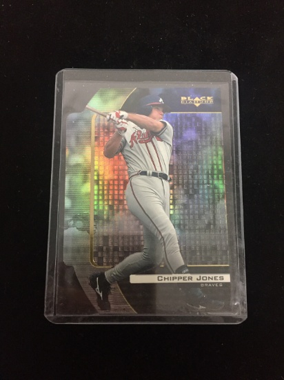 1999 Upper Deck Black Diamond Die-Cut Chipper Jones Insert Card