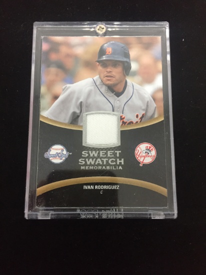 2008 Upper Deck Sweet Spot Ivan Rodriguez Tigers Jersey Card