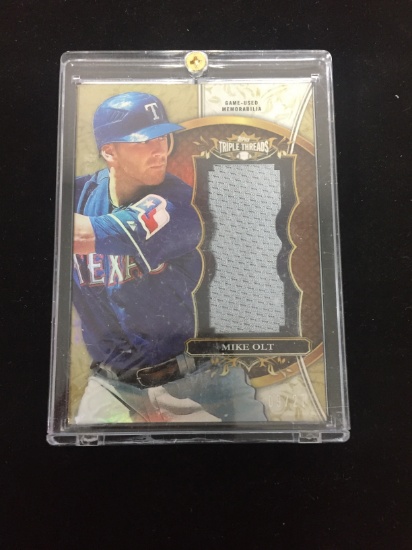 2013 Topps Triple Threads Mike Olt Rangers Jersey Card /27