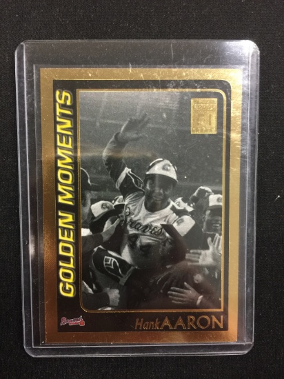 2001 Topps Gold Hank Aaron Braves Insert Card /2001 - RARE