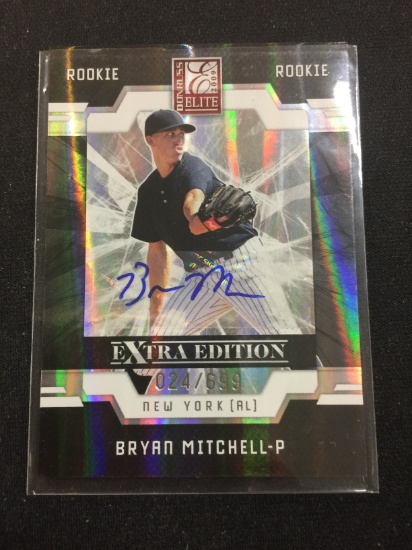 2009 Donruss Elite Bryan Mitchell Yankees Rookie Autograph Card /699