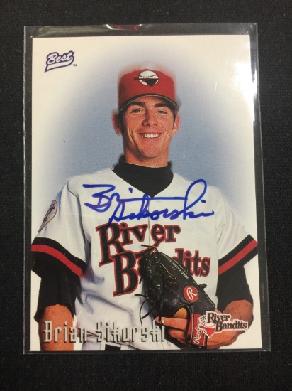 1997 Best Brian Sikorski Rookie Autograph Baseball Card