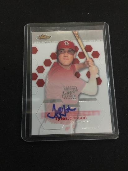 2003 Finest Tyler Johnson Cardinals Rookie Autograph Card