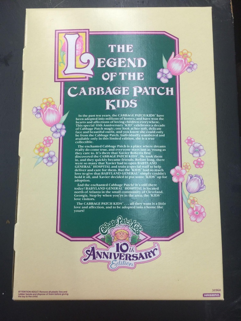 10th anniversary cabbage patch doll