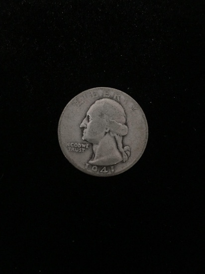 1941-S United States Washington Quarter - 90% Silver Coin