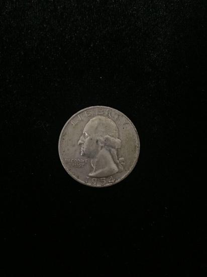 1954-D United States Washington Quarter - 90% Silver Coin