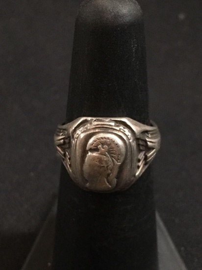 "Spartan" Styled Sterling Silver Ring Band - Size 5