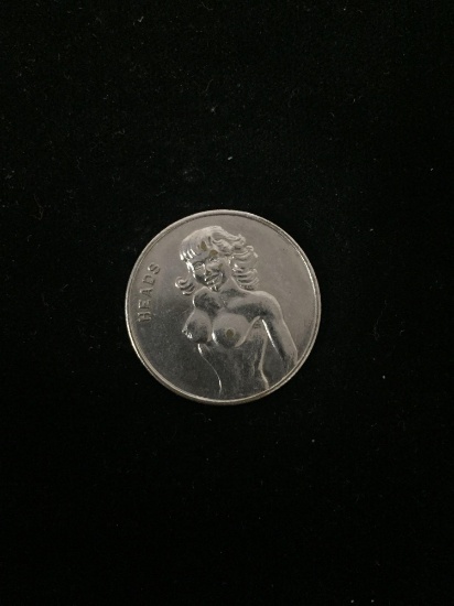 Naked Lady Souvenir Heads & Tails Token Coin