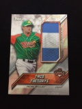 2017 Topps Fresno Grizzlies Taco Tuesdays Game Used Jersey Card /99 - 3-Color