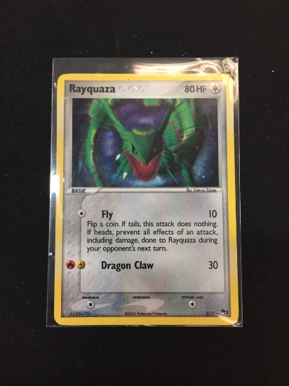 Pokemon Rayquaza Holofoil Rare Card 3/17