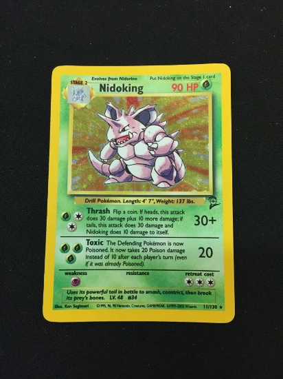 Pokemon Nidoking Holofoil Rare Card 11/130