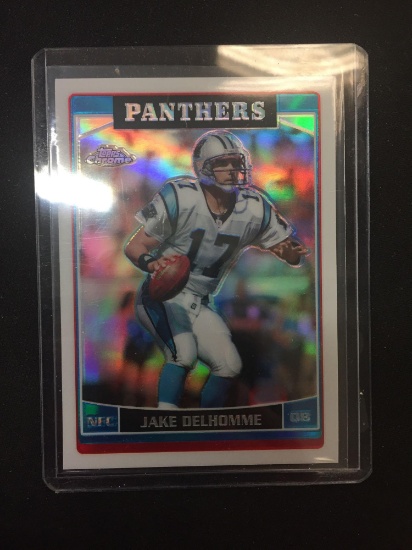 2006 Topps Chrome Refractor Jake Delhomme Panthers Rookie Card
