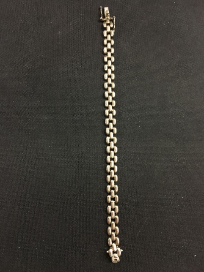 "Fas" Designed Sterling Silver 8" Link Bracelet