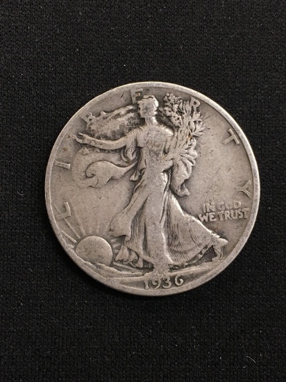 1936-D United States Walking Liberty Half Dollar - 90% Silver Coin