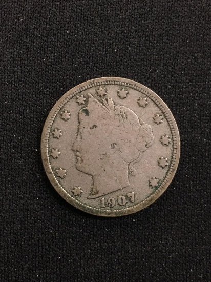 1907 United States Liberty Head V Nickel