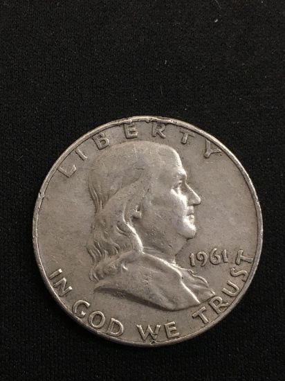 1961-D United States Franklin Half Dollar - 90% Silver Coin