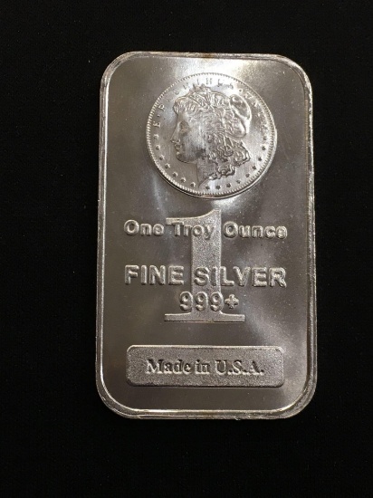 1 Troy Ounce .999 Fine Silver Morgan Silver Dollar Style Silver Bullion Bar