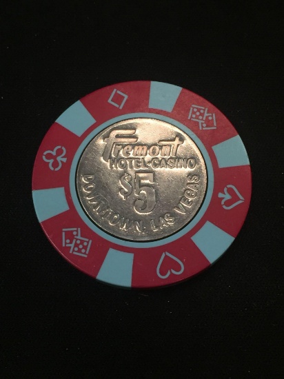 Fremont Casino - Las Vegas, Nevada - $5 Casino Chip - RARE