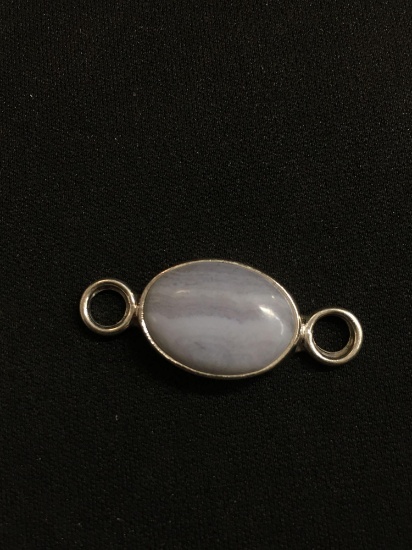 Old Pawn Mexico Sterling Silver Light Purple Gemstone Cabochon Pendant