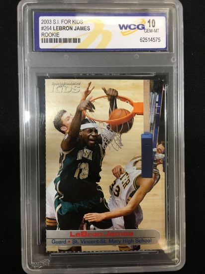 lebron james sports illustrated rookie card