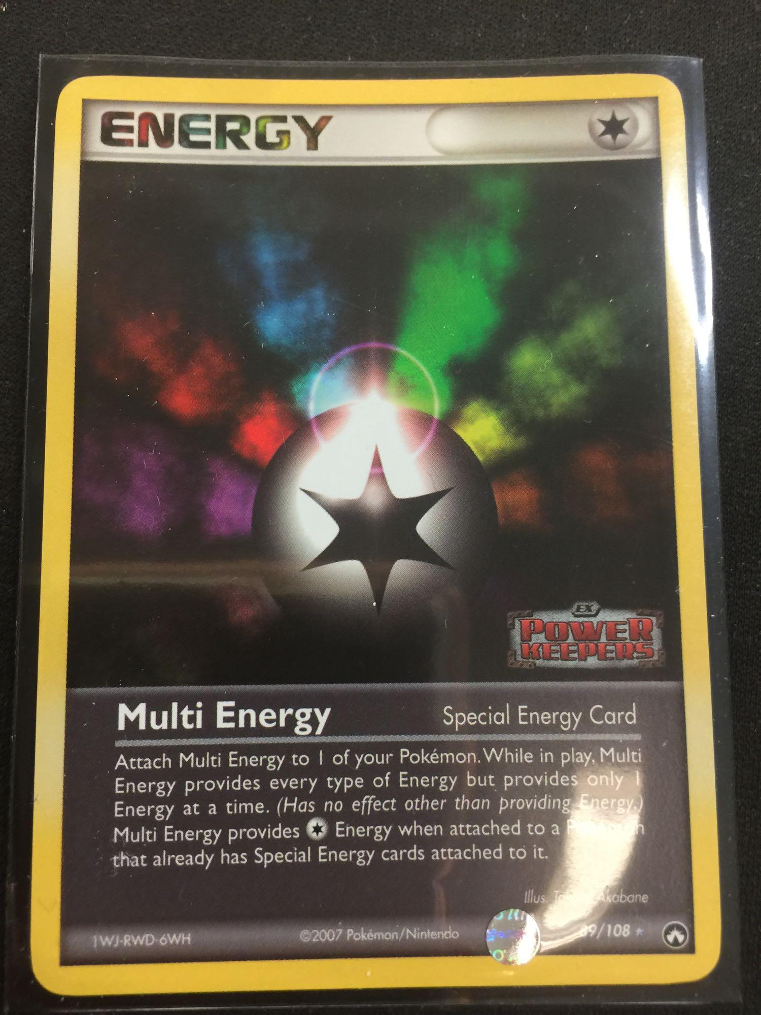 multi energy pokemon card Vintage Rare - Multi Energy Sandstorm Non-Holo Pokemon Card 93/100 main image 0