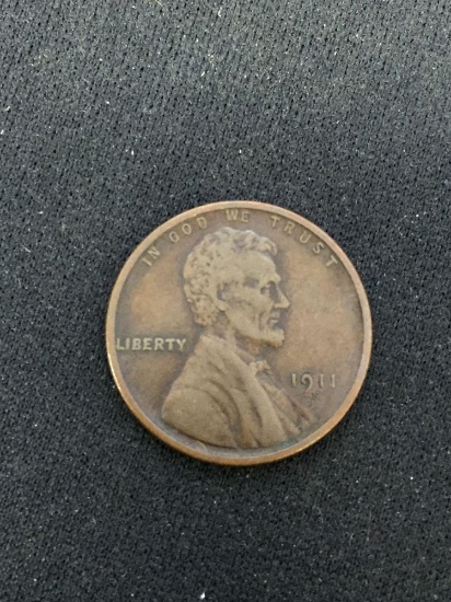 1911-S United States Lincoln Wheat Penny Cent - VF-20