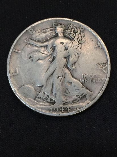 1944-S United States Walking Liberty Silver Half Dollar - 90% Silver Coin