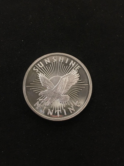 1/2 Troy Ounce .999 Fine Silver Sunshine Minting Silver Bullion Round Coin