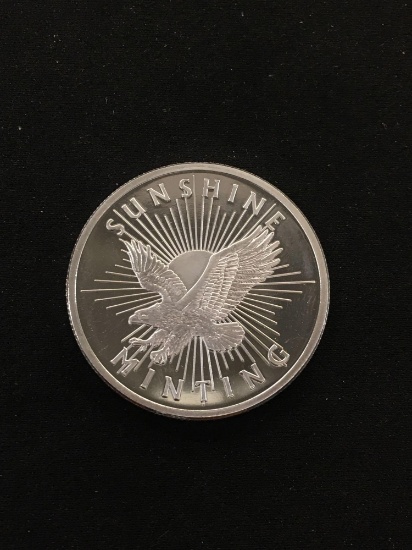1/2 Troy Ounce .999 Fine Silver Sunshine Minting Silver Bullion Round Coin