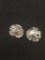 Sand Dollar Sterling Silver Pair of Stud Earrings