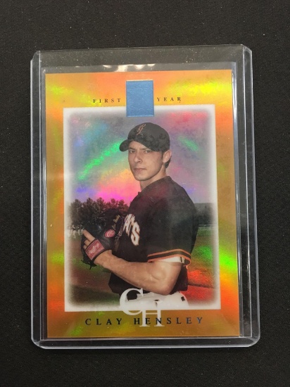 2003 Topps Tribute Gold Refractor Clay Hensley Giants 01/25 - VERY RARE