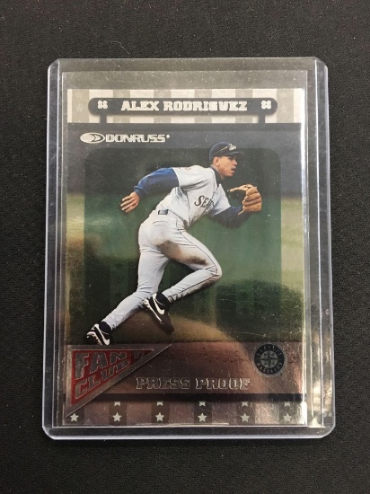 Rare 1997 Donruss Fan Club Press Proof Alex Rodriguez Mariners Insert Card - RARE