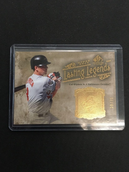 2005 SP Legendary Cuts Lasting Legends Cal Ripken Jr. Orioles /75 - Rare Card