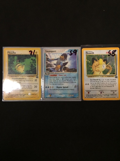 Pokemon Lot of 3 Holofoil Cards