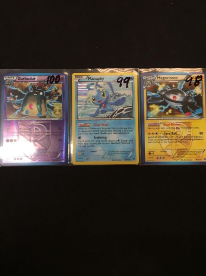 Pokemon Lot of 3 Holofoil Cards