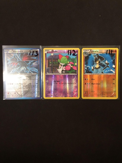 Pokemon Lot of 3 Holofoil Cards