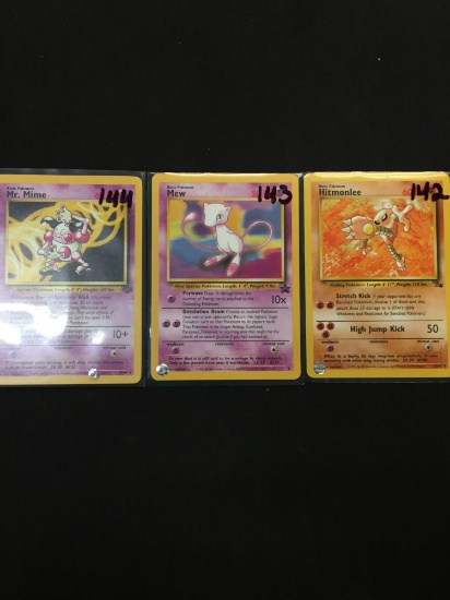 Pokemon Lot of 3 Holofoil Cards