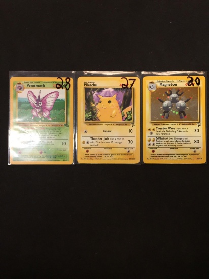 Pokemon Lot of 3 Holofoil Cards