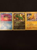 Pokemon Lot of 3 Holofoil Cards