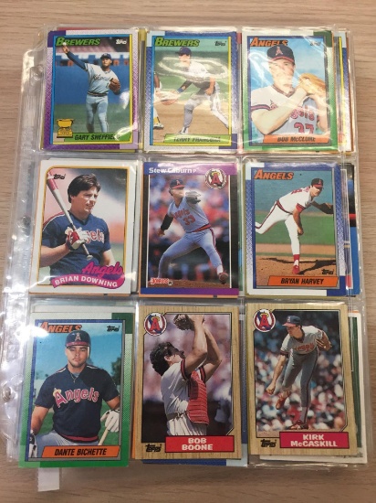 Stack of Pages of 1990s Mixed Sports Sport Cards