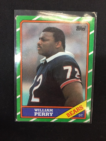 1986 Topps William The Refrigerator Perry Bears Rookie Football Card