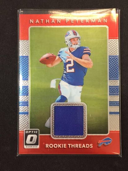 2017 Donruss Optic Nathan Peterman Bills Rookie Jersey Card