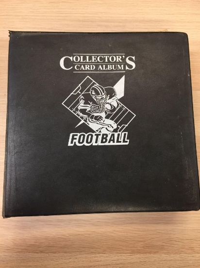 Binder of Vintage 1990s Football Cards