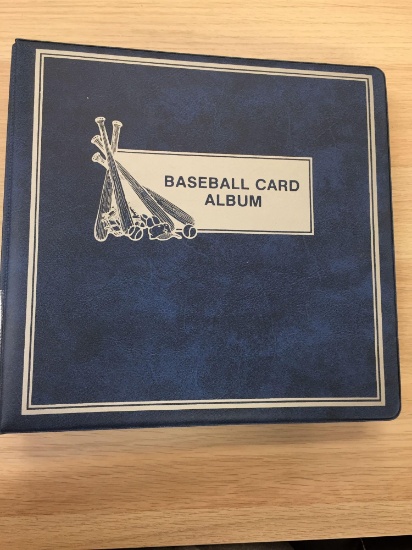 Binder of Vintage 1990s Baseball Cards