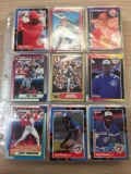 Stack of Pages of 1990s Mixed Sports Sport Cards