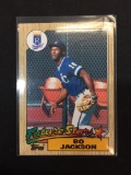1987 Topps Bo Jackson Royals Baseball Rookie Card