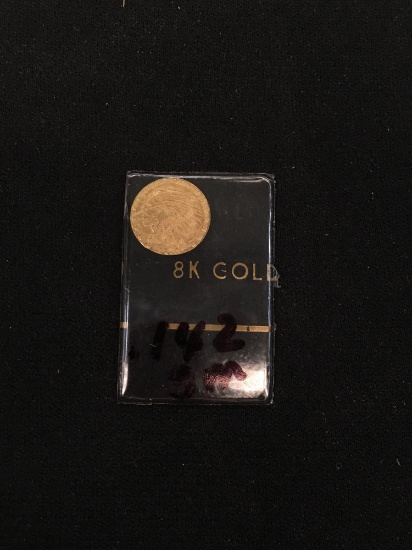 8K Yellow Gold .142 Gram US Style Coin