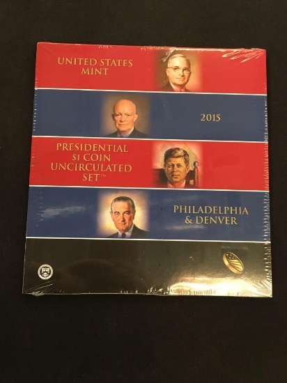 United States Mint 2015 Presidential $1 Uncirculated Coin Set - $8 Face