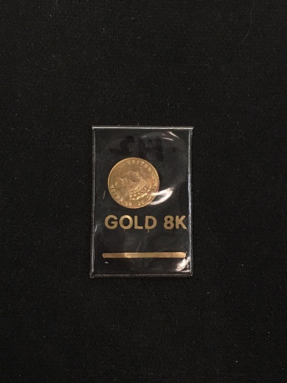 8K Yellow Gold .142 Gram US Style Coin