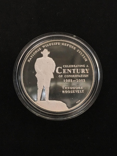 2003 Theodore Roosevelt Century of Conservation 90% Silver Medal